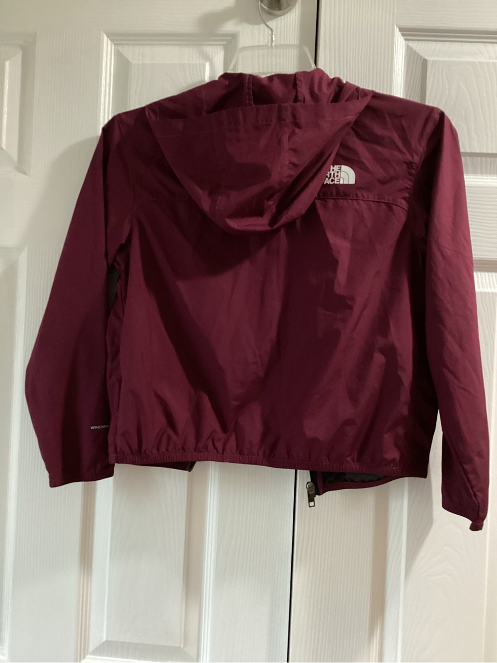 The North Face Kids Burgundy Hooded Raincoat - Picture 2 of 9